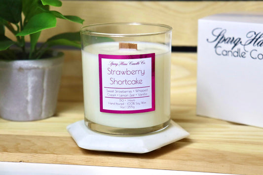 Strawberry Shortcake - Wooden Wick Candle