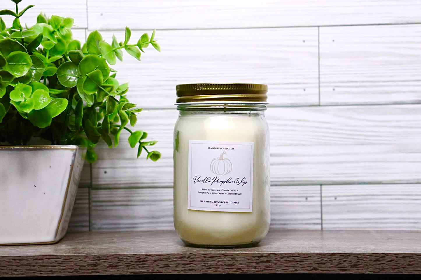 Vanilla Pumpkin Whip Soy Wax Candle